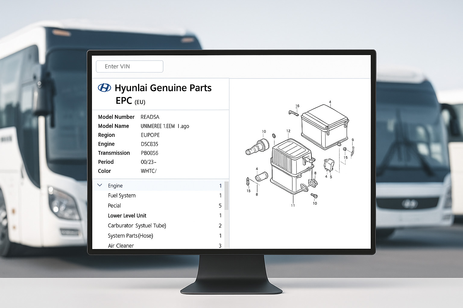 Tra cứu mã phụ tùng Hyundai EPC Mobis chính hãng