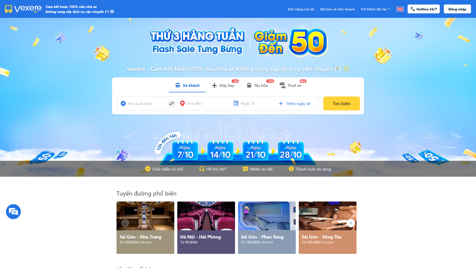 Vexere - nền tảng đặt vé xe khách trực tuyến lớn nhất Việt Nam